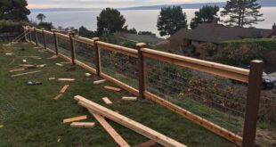 wood and wire fence ideas