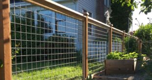 wood and wire fence ideas