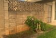 cinder block fence ideas