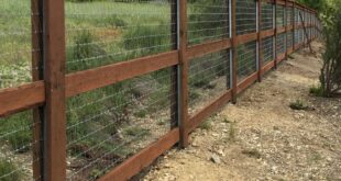 wood and wire fence ideas