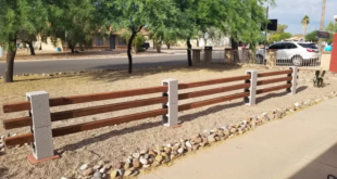 cinder block fence ideas