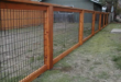 wood and wire fence ideas