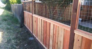 wood and wire fence ideas