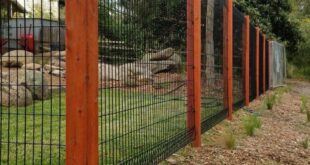 wood and wire fence ideas