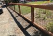 wood and wire fence ideas