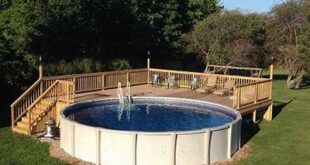 round pool deck ideas