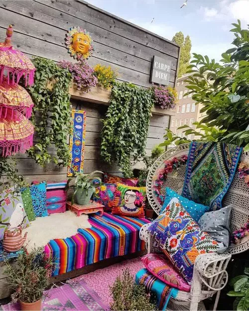 Creative and Stylish Boho Garden Inspiration