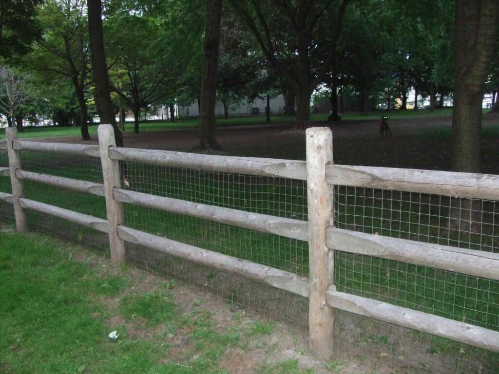 wood and wire fence ideas