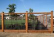 wood and wire fence ideas