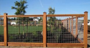 wood and wire fence ideas