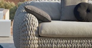 rattan garden sofa