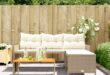 rattan garden sofa