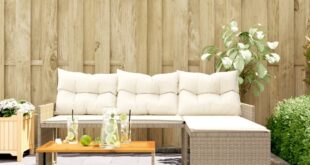 rattan garden sofa