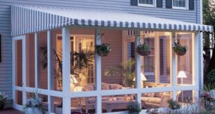 simple screened in porch