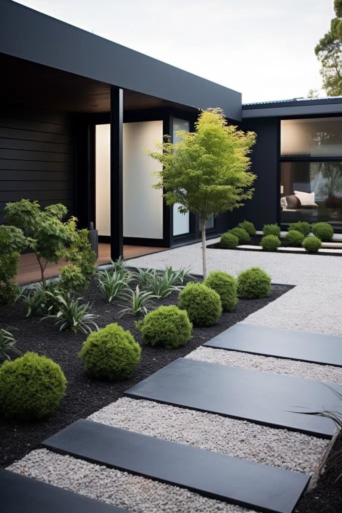 low maintenance landscaping front yard