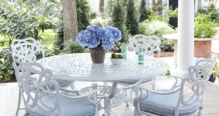 white outdoor furniture