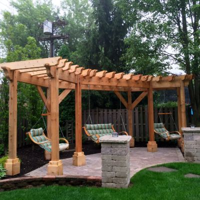 Elegant and Timeless Cedar Pergola: A Perfect Addition to Any Outdoor Space