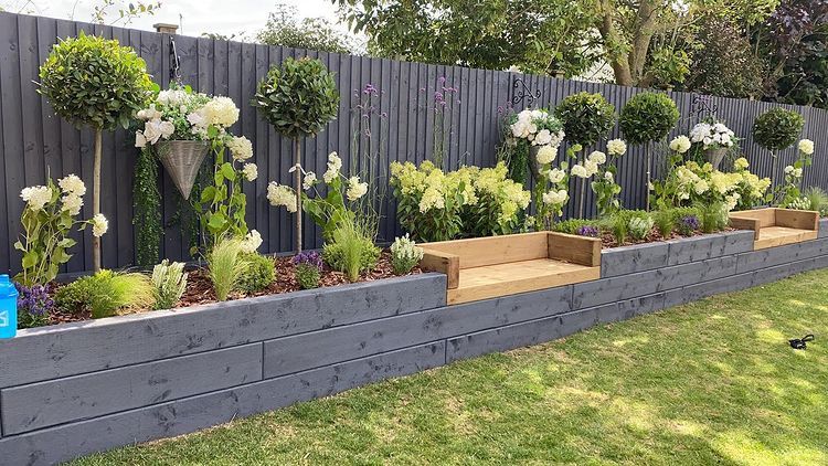 Elevated Flower Beds Enhance Curb Appeal