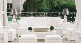 white outdoor furniture