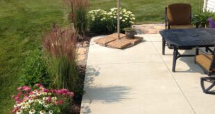 landscaping around patio