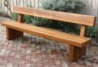 wooden garden benches