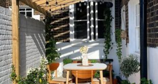 small garden pergola