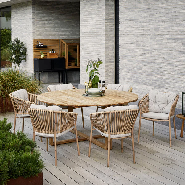 Enhance Your Outdoor Space with a Stylish Round Garden Table