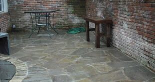 flagstone patio design