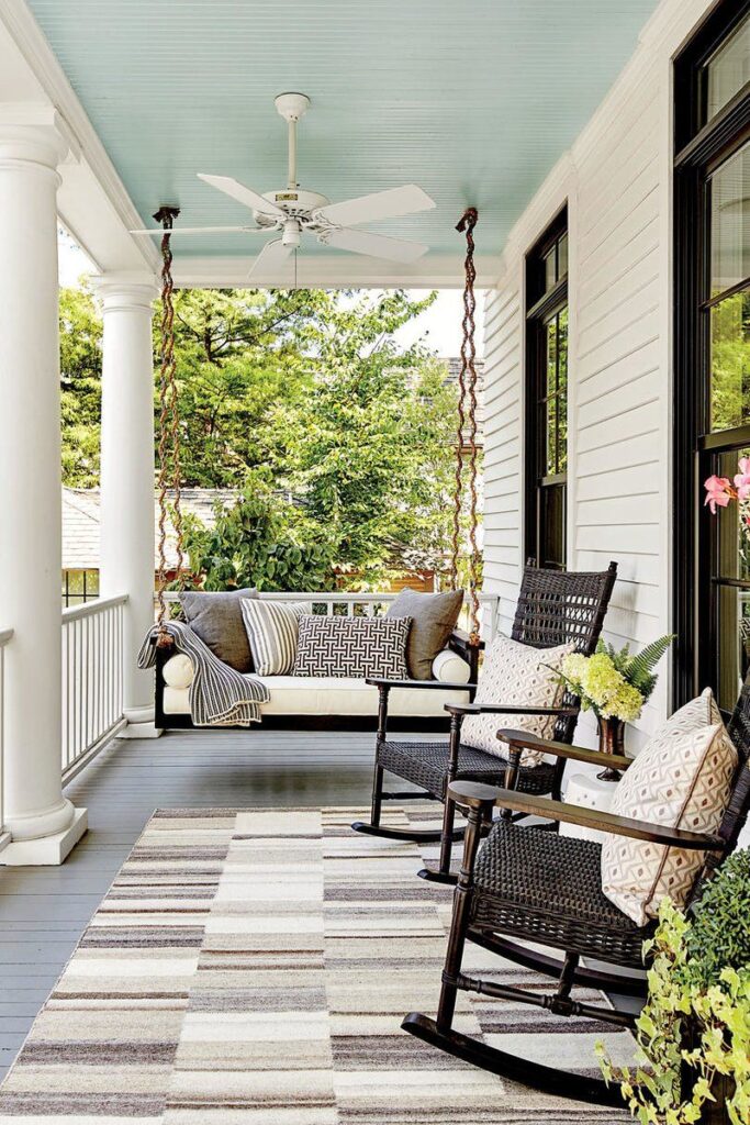 covered front porch ideas decor