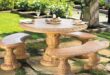 round garden table