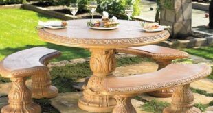 round garden table