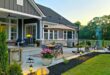 landscaping around patio