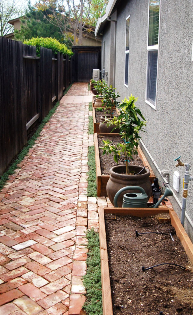 side yard landscaping