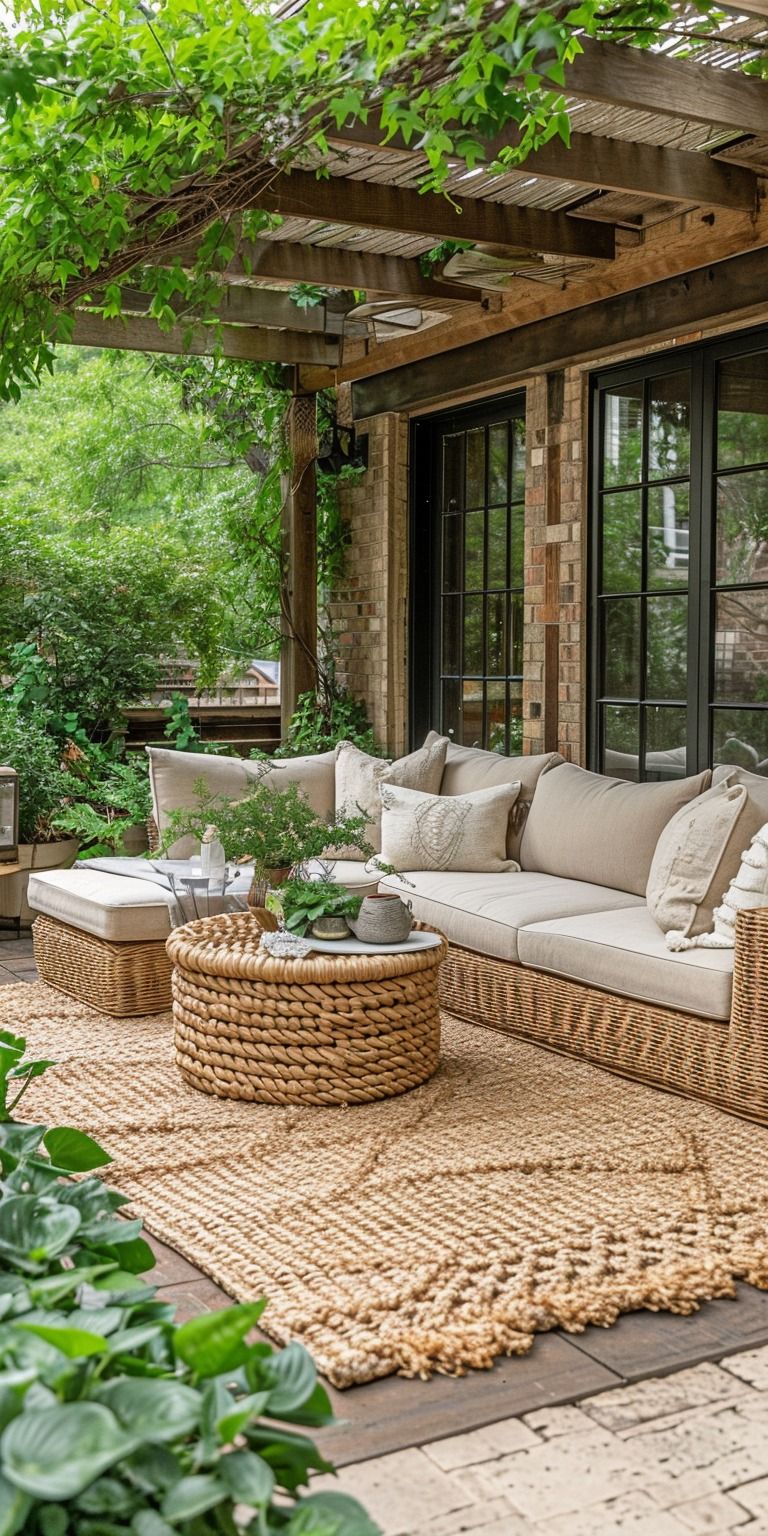 Enjoying the Serenity of an Outdoor Patio