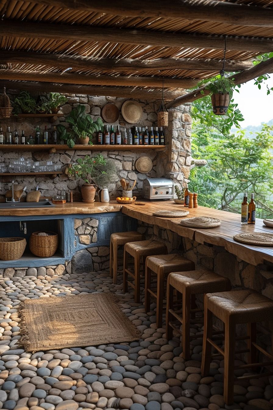 outdoor kitchen