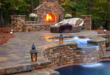 outdoor fireplace designs