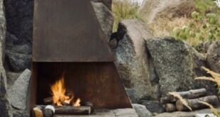 outdoor fireplace designs