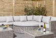 rattan garden sofa