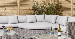 rattan garden sofa