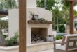 outdoor fireplace designs