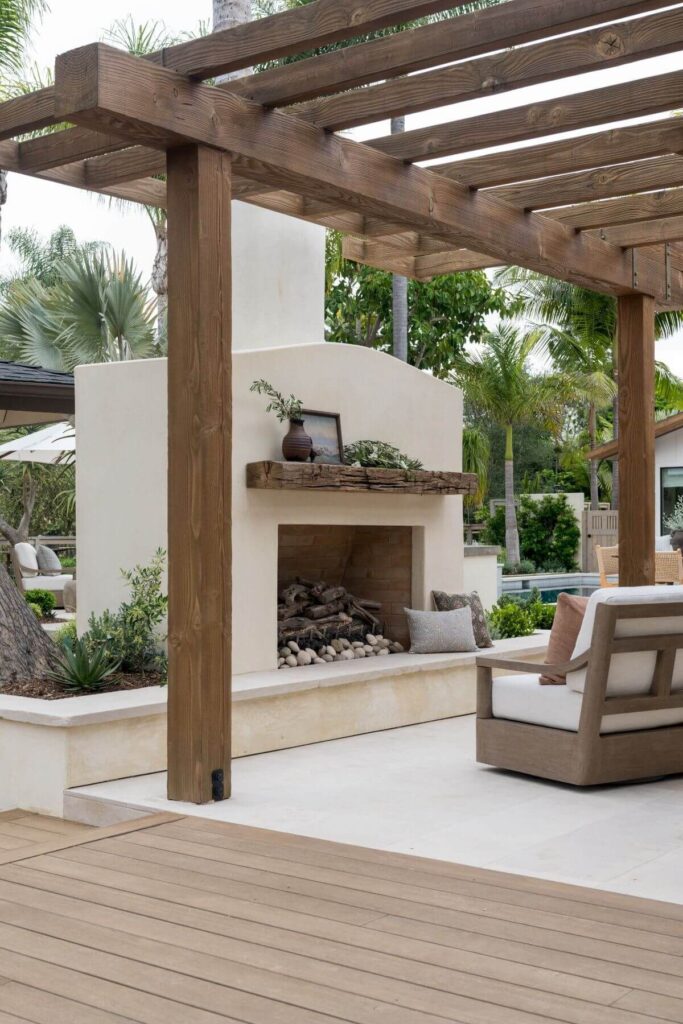 outdoor fireplace designs