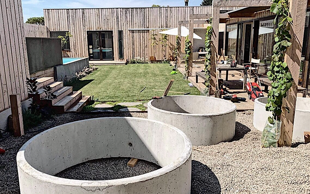 garden planter concrete