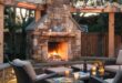 outdoor fireplace designs