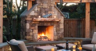 outdoor fireplace designs