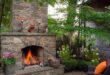 outdoor fireplace designs