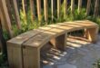 wooden garden benches