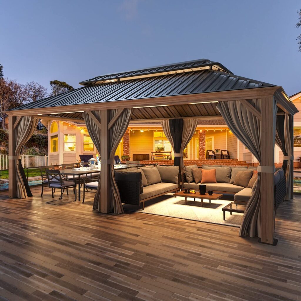 wood gazebo