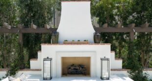 patio ideas with fireplace