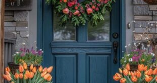 spring porch decor