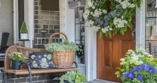 spring porch decor